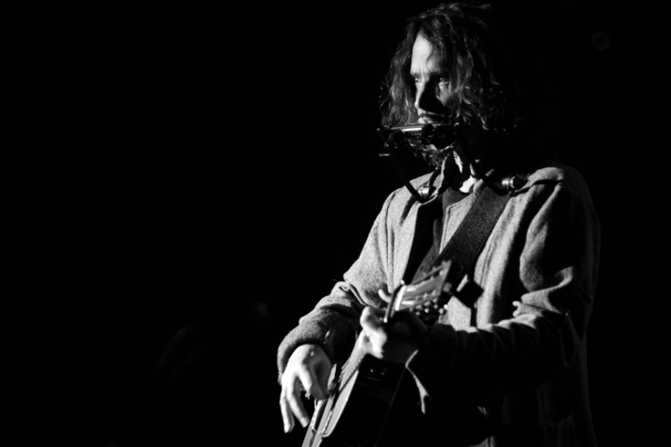 Chris Cornell Black And White Portrait Vincos Images 