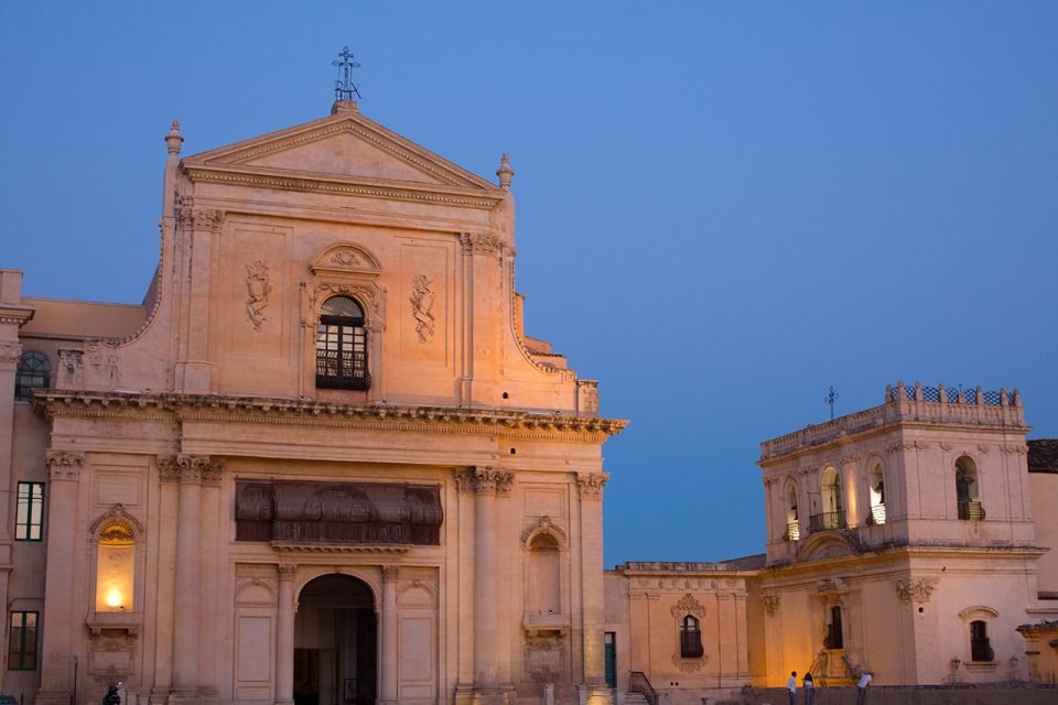 Noto – Basilica Del SS. Salvatore At Night | Vincos Images