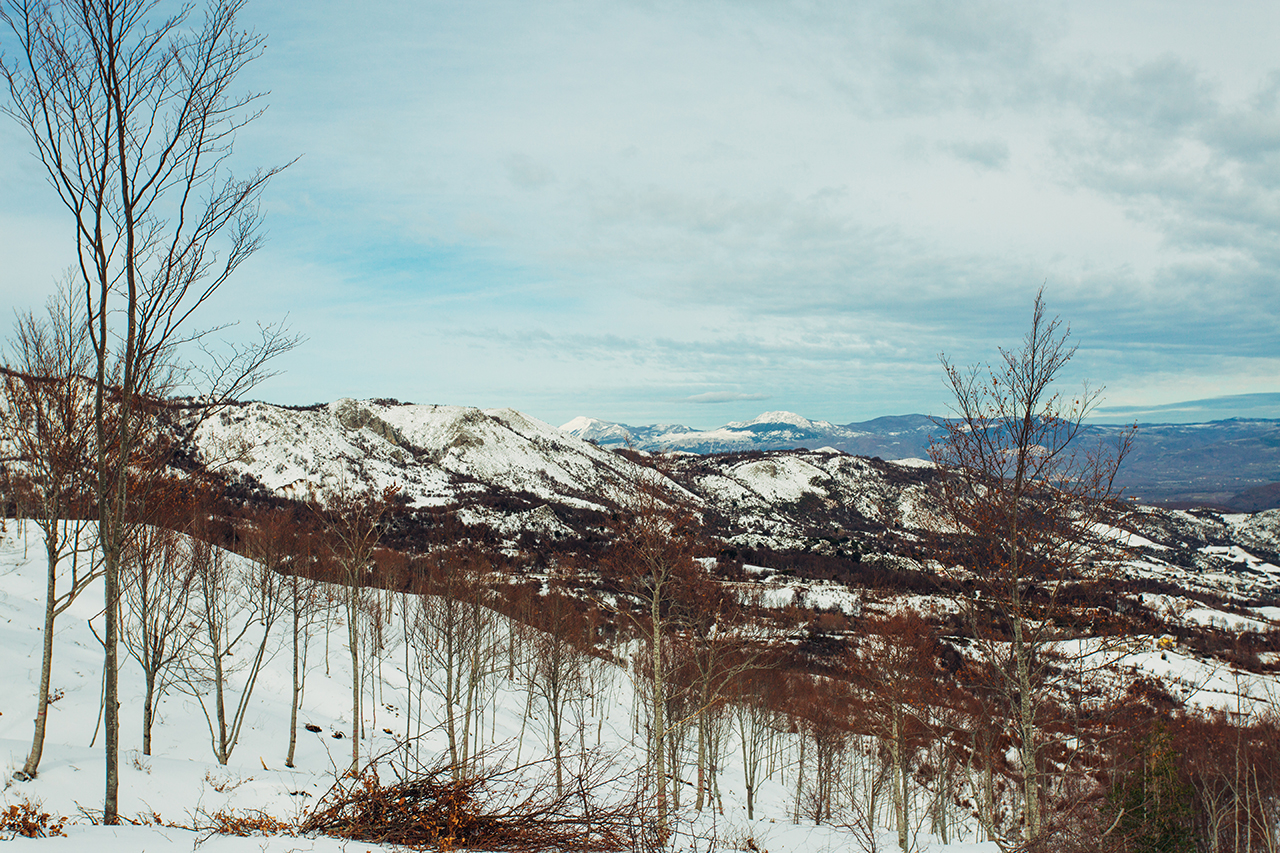 sirino winter landscape