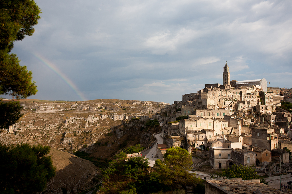 Rainbow over Matera