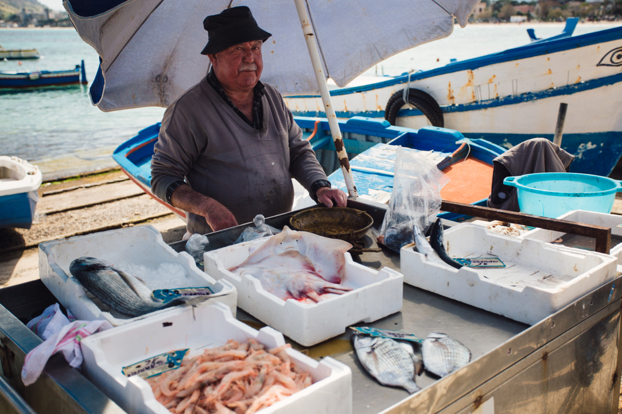 palermo venditore pesce